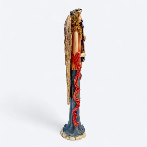 VTG 90s Hallmark Fairy Angel with Lute 11" Figurine, Renaissance Fairy Music - Picture 6 of 9